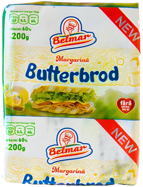 Margarină Butterbrod 60%, 200 g