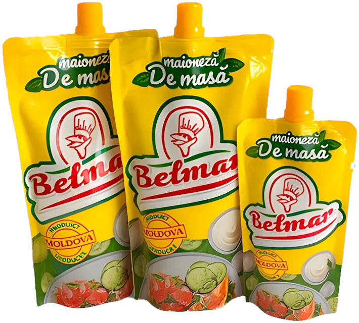 Maioneză de masă și vegană în doypack